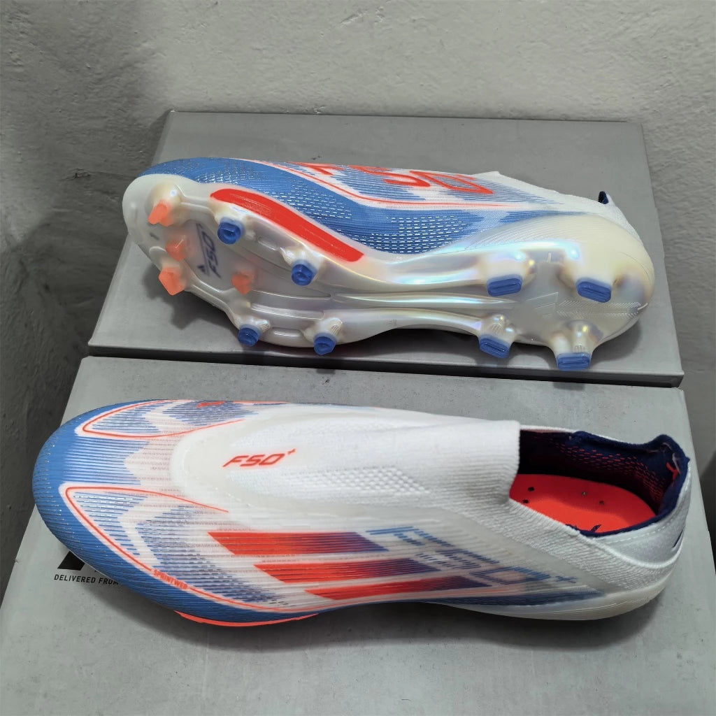 F50+ Laceless LIGHTSTRIKE PRO FG - White Blue