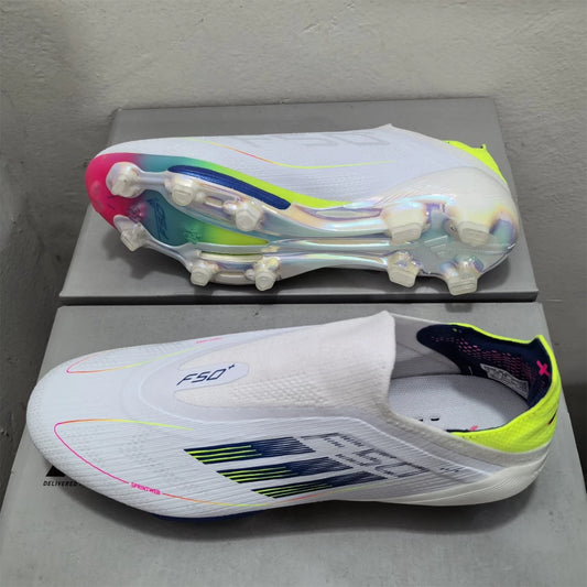 F50+ Laceless LIGHTSTRIKE PRO FG - White Neon