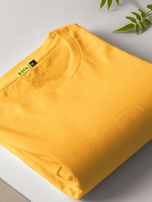 Mustard Plain T-Shirt