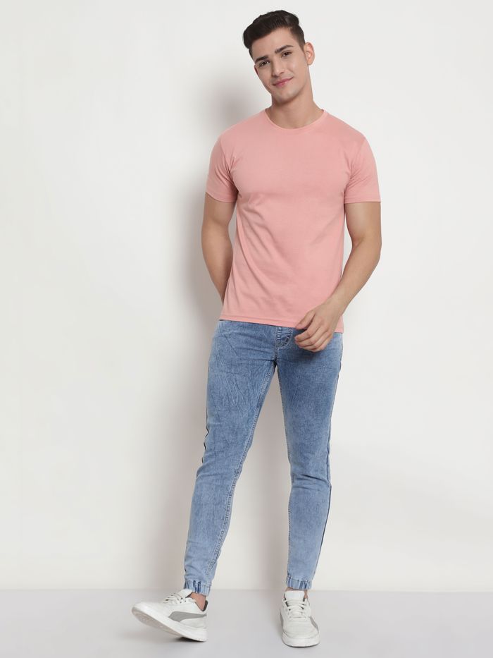Rose Pink Plain T-Shirt